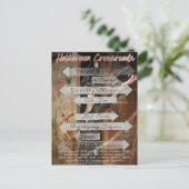 ハロウィーン十字路 ポストカード (スタンド正面)