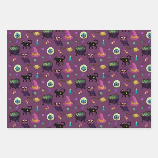 ハロウィーン及び秋不気味パターン ラッピングペーパーシート (正面2)