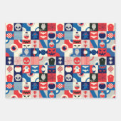 ハロウィーン及び秋模様 ラッピングペーパーシート (正面2)