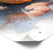 ハロウィーン古いイギリスの牧羊犬カボチャ怖い ポスター (コーナー)