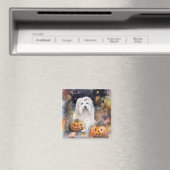 ハロウィーン古いイギリスの牧羊犬カボチャ怖い マグネット (インサイチュ (食洗機))