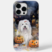 ハロウィーン古いイギリスの牧羊犬カボチャ怖い Case-Mate iPhoneケース (裏面)