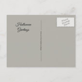 ハロウィーン叫び声ハロウィーンのカボチャのちょうちんパンプキンパステル ポストカード (裏面)