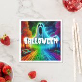 ハロウィーン叫び声幽霊 スタンダードカクテルナプキン (インサイチュ)
