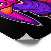 ハロウィーン叫び幽霊ハロウィーン怖い怪物 ポスター (角)