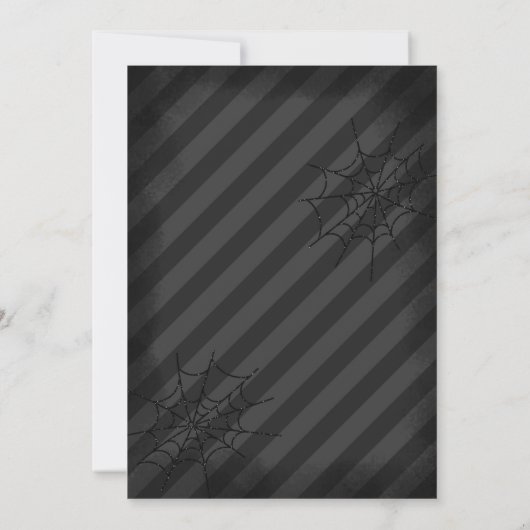 ハロウィーン可愛い魔女誕生パーティー·スプークタクル 招待状 (裏面)