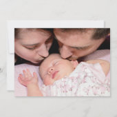 ハロウィーン可愛すぎて撮影新生児女の子 案内状 (裏面)