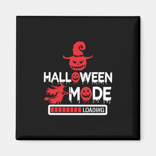 ハロウィーン可笑ハロウィンモードロード誕生日 マグネット (正面)
