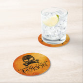 ハロウィーン名あなたの毒紙コースター ラウンドペーパーコースター (インサイチュ)