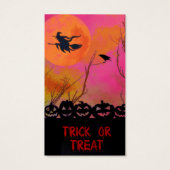 ハロウィーン名刺 (裏面)