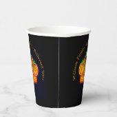 ハロウィーン名年20xxネオングロールックカボチャ9" 紙コップ (右)