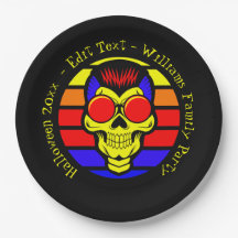 ハロウィーン名年20xx文字レトロサンセットスカル