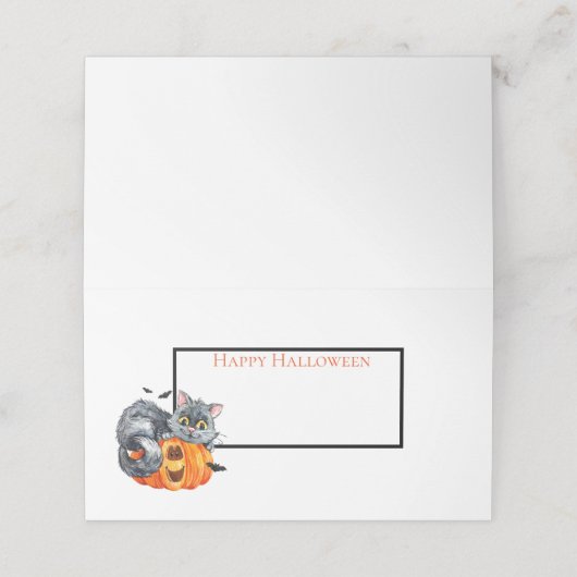 ハロウィーン名座席表 プレイスカード (外部開封)