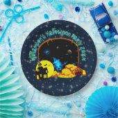 ハロウィーン名20xx洞窟ブルーグロースカルカボチャ ペーパープレート (パーティー)