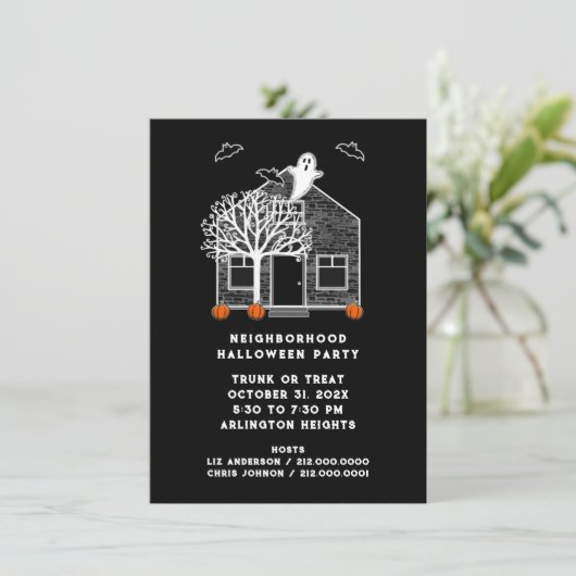 ハロウィーン周辺パーティー 招待状 (スタンド正面)