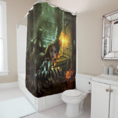 ハロウィーン呪文 シャワーカーテン (インサイチュ)