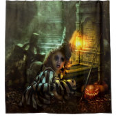 ハロウィーン呪文 シャワーカーテン (正面)