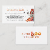 ハロウィーン囲い用ベビーシャワー本 エンクロージャーカード (正面/裏面)