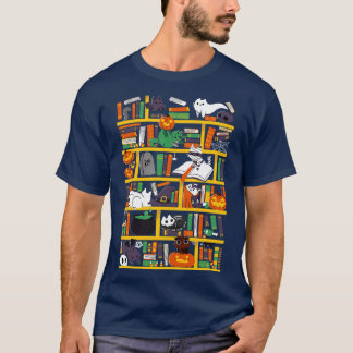 ハロウィーン図書館 Tシャツ