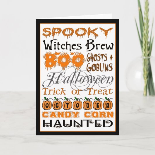 ハロウィーン地下鉄アート カード (正面)