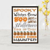 ハロウィーン地下鉄アート カード (黄色い花)