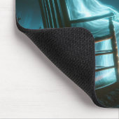 ハロウィーン墓地とマン幽霊 マウスパッド (コーナー)