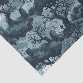 ハロウィーン墓地不気味な木々幽霊ムーンナイト 薄葉紙 (詳細)