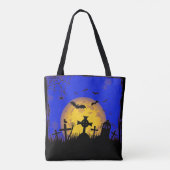 ハロウィーン墓地 トートバッグ (裏面)