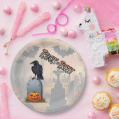 ハロウィーン墓地 ペーパープレート (パーティー)