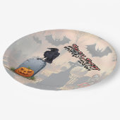 ハロウィーン墓地 ペーパープレート (アングル)