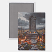 ハロウィーン墓石磁石 マグネット (正面/裏面)