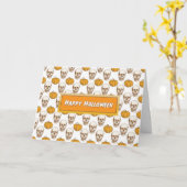 ハロウィーン壮年記念カード カード (黄色い花)