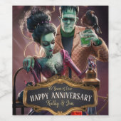ハロウィーン大事な行事、10月イベントパーソナライズされた、 ワインラベル (シングルラベル)