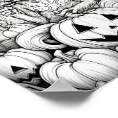 ハロウィーン大人の着色 ポスター (角)