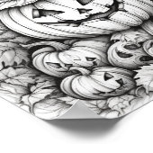 ハロウィーン大人の着色 ポスター (角)