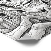 ハロウィーン大人の着色 ポスター (角)