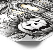 ハロウィーン大人の着色 ポスター (角)