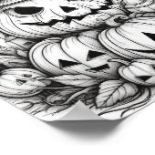 ハロウィーン大人の着色 ポスター (角)