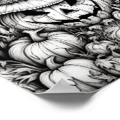 ハロウィーン大人の着色 ポスター (角)