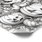 ハロウィーン大人の着色 ポスター (角)