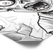 ハロウィーン大人の着色 ポスター (角)