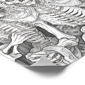 ハロウィーン大人の着色 ポスター (角)