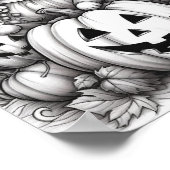 ハロウィーン大人の着色 ポスター (角)