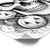 ハロウィーン大人の着色 ポスター (角)