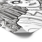 ハロウィーン大人の着色 ポスター (角)