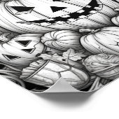 ハロウィーン大人の着色 ポスター (角)