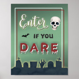ハロウィーン大人パーティーの壁ぶら下がったの扉の歓迎 ポスター