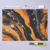 ハロウィーン大理石の水のカラー旋回10 薄葉紙 (クラフト)