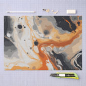 ハロウィーン大理石の水のカラー旋回16 薄葉紙 (クラフト)