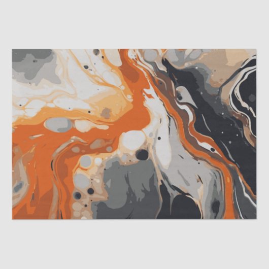 ハロウィーン大理石の水のカラー旋回6 薄葉紙 (正面)